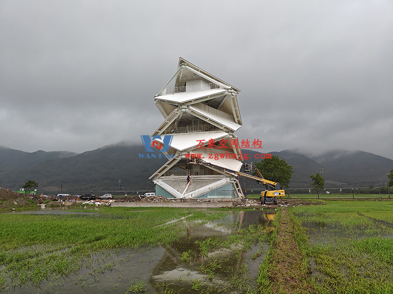 萬豪2023第8標-數(shù)智農業(yè)產業(yè)園先行啟動區(qū)塊項目設計施工總承包-瞭望塔膜結構工程