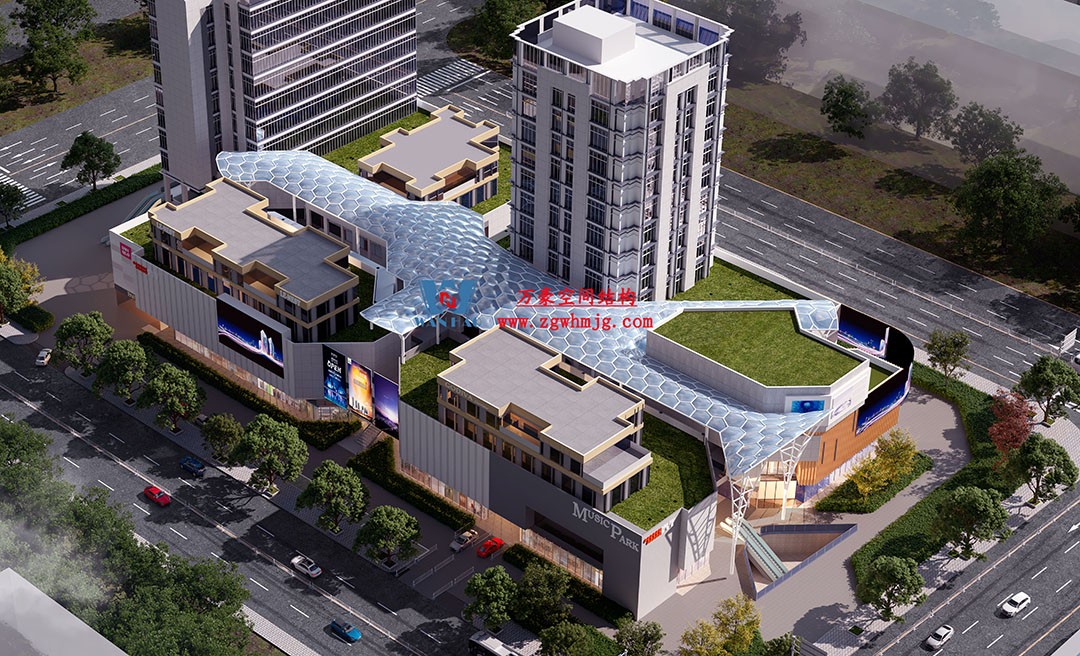 賦含夢幻色彩的商業街膜結構天幕，即將閃亮登場！