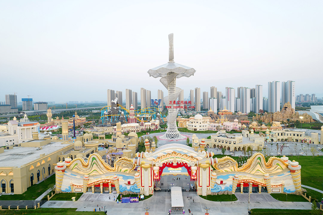 ETFE膜結(jié)構(gòu)地標(biāo)塔—以愛(ài)之名，點(diǎn)亮絲路歡樂(lè)世界