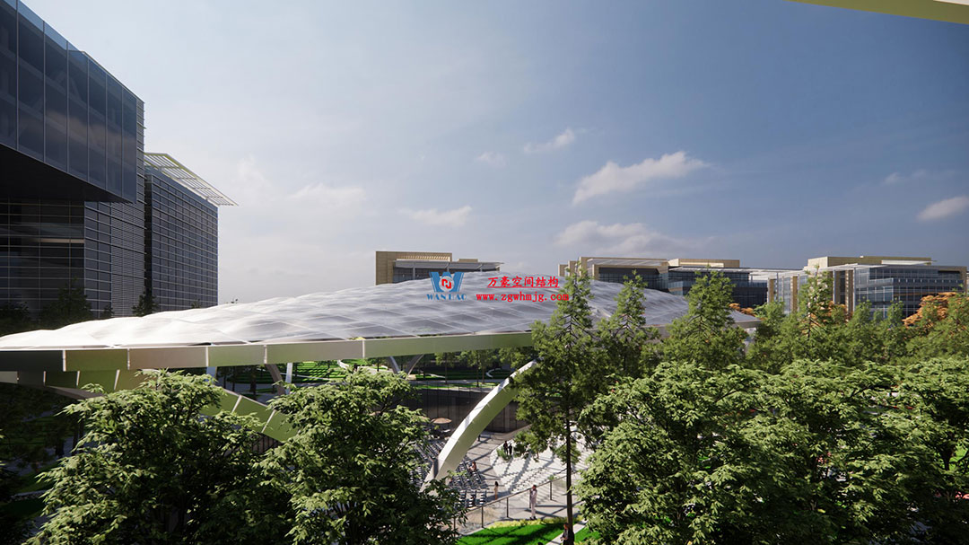 ETFE氣枕膜與雙曲面空間網殼結構結合是什么樣？一起來一睹真容