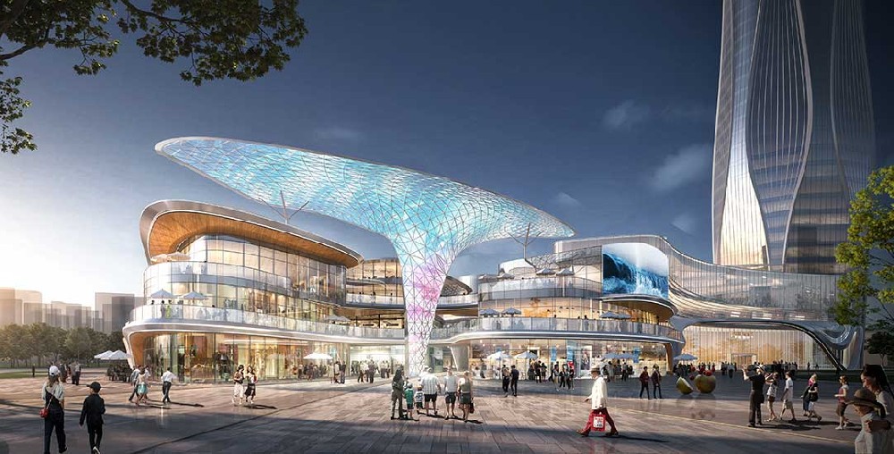 喜報!浙江萬豪集團成功中標桐鄉振石廣場商業天幕膜結構項目